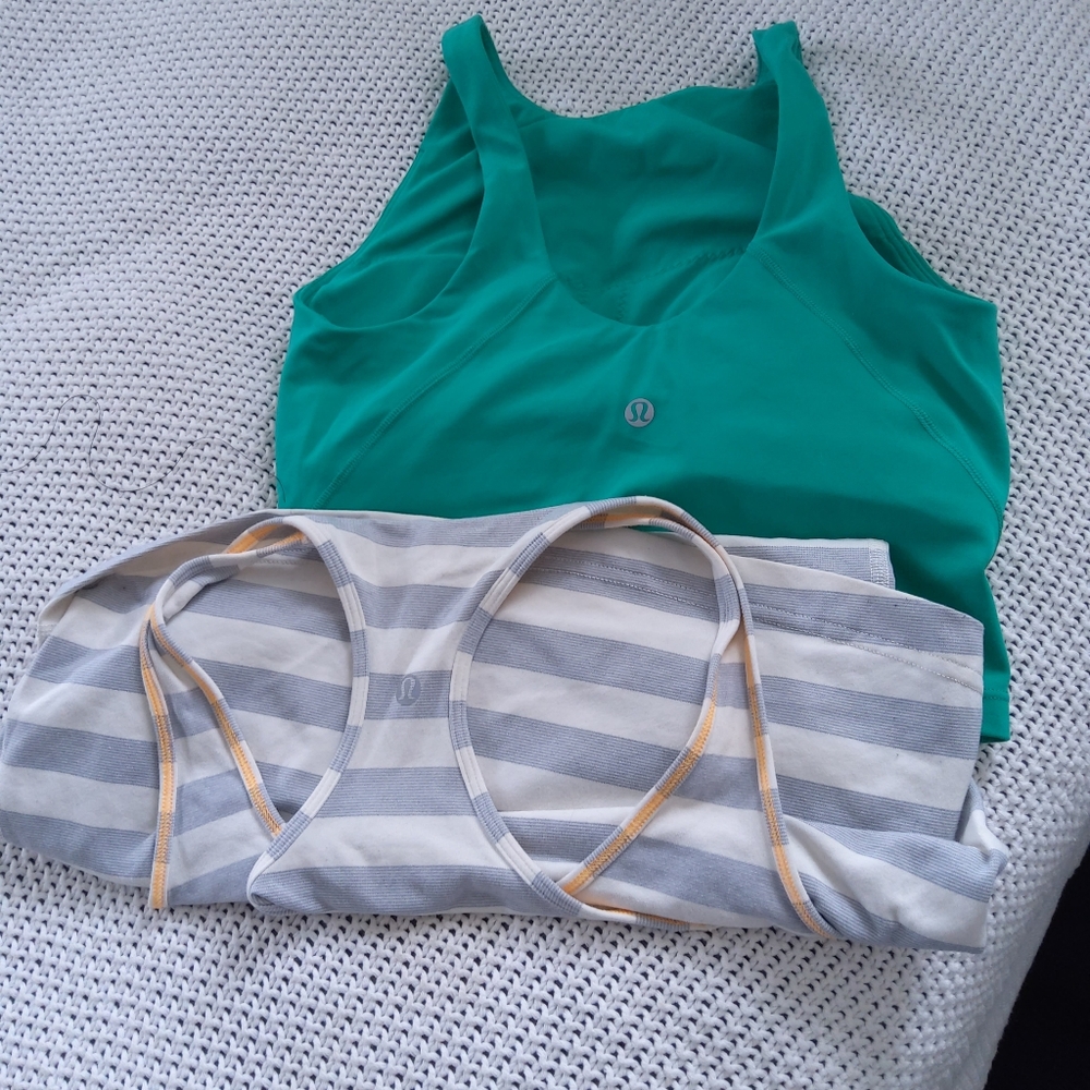 Lululemon Sports  Bra No Size And Tank Top Size 8